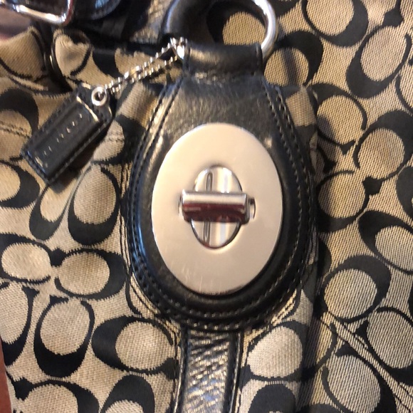 Coach black bag. Over the shoulder - Picture 2 of 5